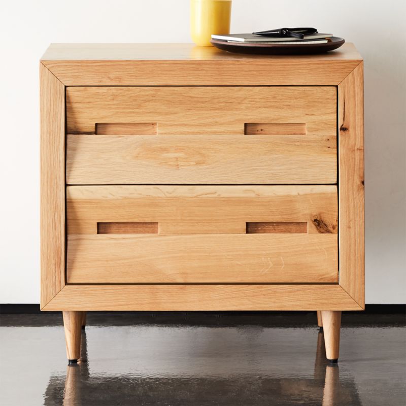 light wood nightstand