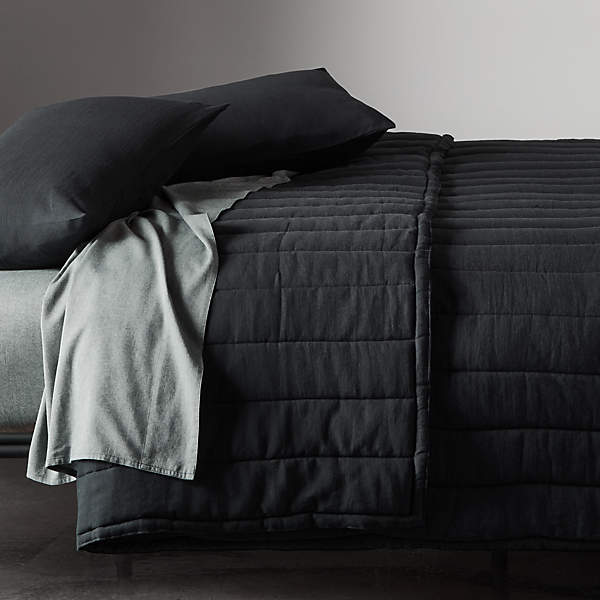 cb2 bed quilt