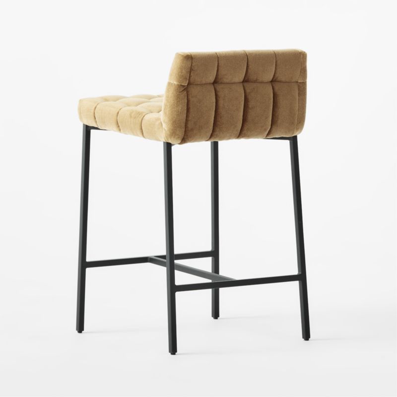 Gabe Gold Tufted Low-Back Counter Stool - image 6 of 8