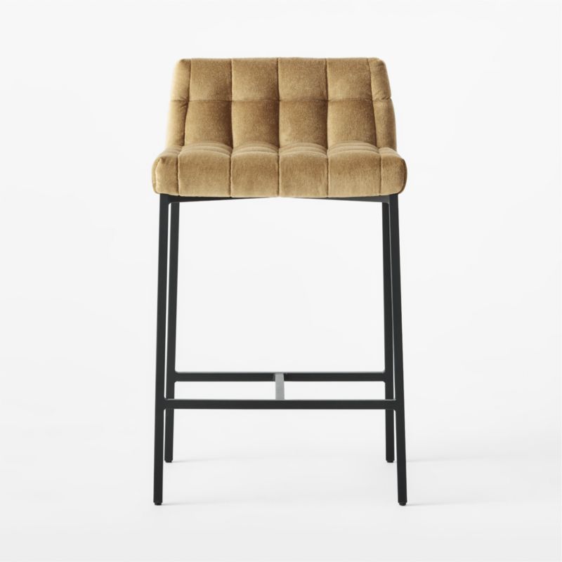 Gabe Gold Tufted Low-Back Counter Stool - image 3 of 8