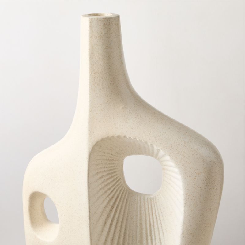 Gaia Abstract White Decorative Vase - image 2 of 4