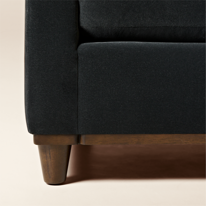 Galerie 100" Dark Blue Velvet Sofa by Todd Snyder - image 6 of 10