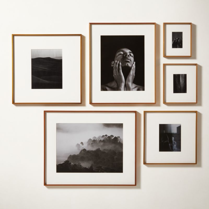 Gallery Soft Black Picture Frame with White Mat 4x6 + Reviews