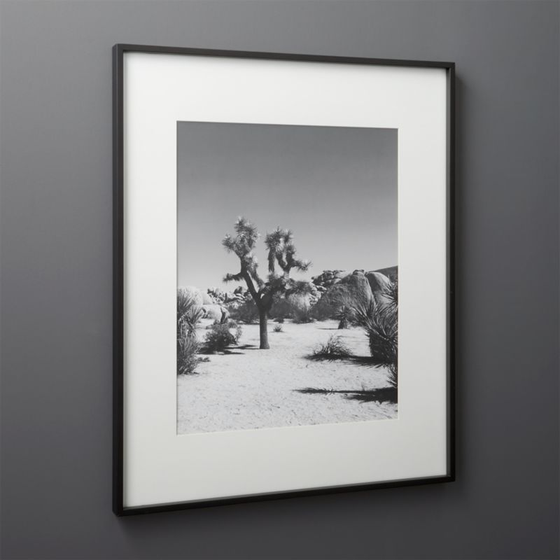 View Gallery Black 16x20 Picture Frame with White Mat details