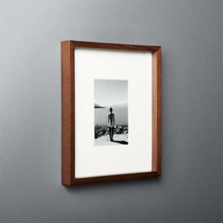 Gallery Walnut Frame With White Mat 4x6 Reviews Cb2