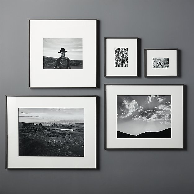 Gallery Black Frames with White Mats CB2