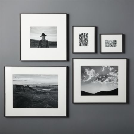 Gallery Black Frames With White Mats Cb2