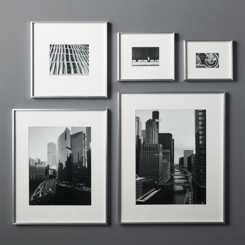 black and silver picture frames