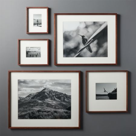 Gallery Walnut Frames With White Mats Cb2