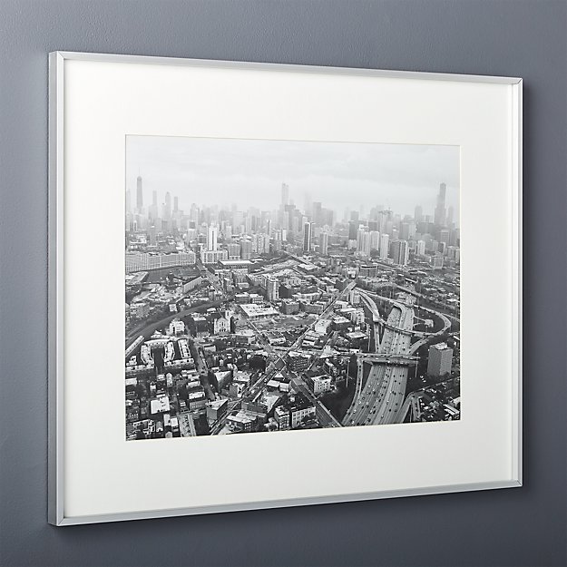 Gallery Brushed Silver 18x24 Picture Frame + Reviews | CB2