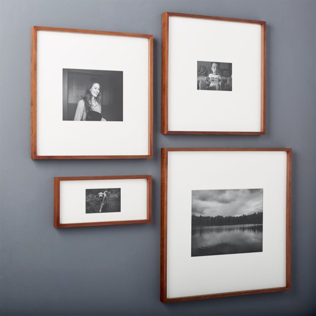 gallery walnut picture frames | CB2