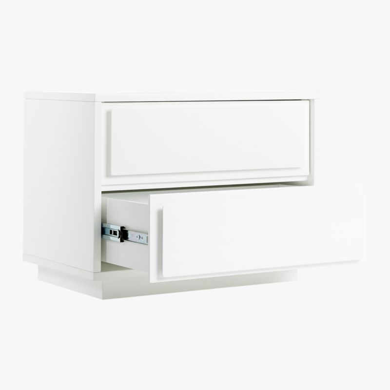 Gallery White 2-Drawer Nightstand - image 6 of 11