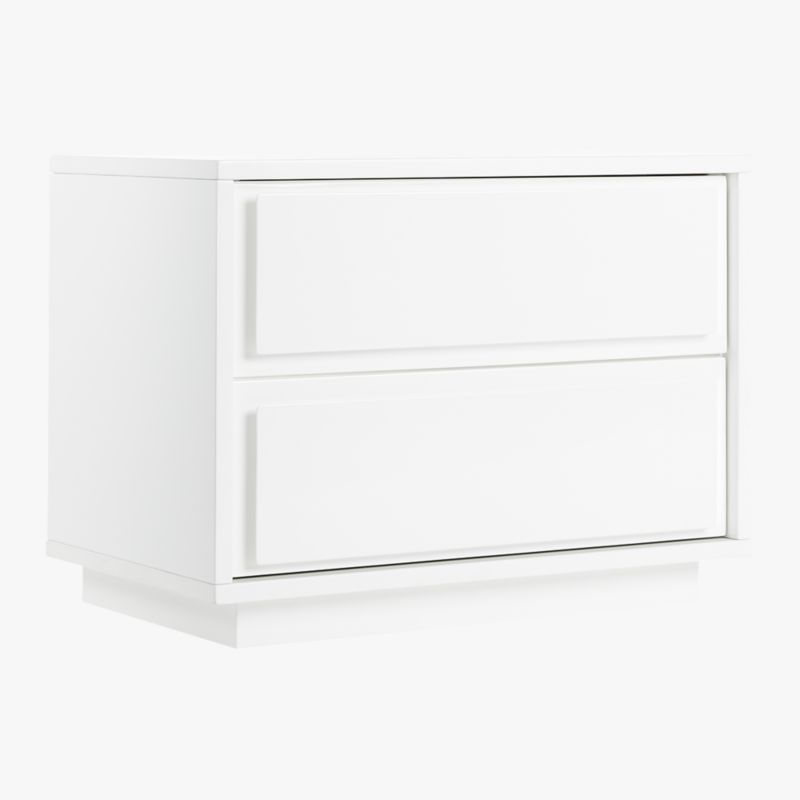 Gallery White 2-Drawer Nightstand - image 5 of 11