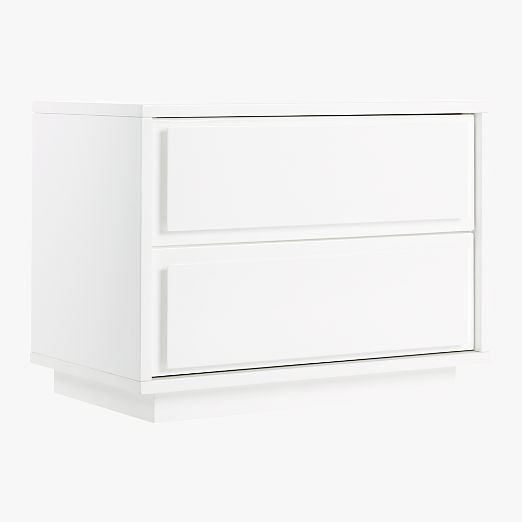 Gallery White 2-Drawer Nightstand