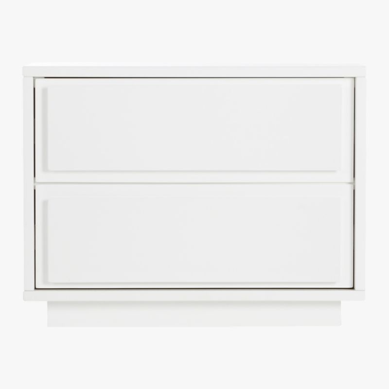 Gallery White 2-Drawer Nightstand - image 4 of 11