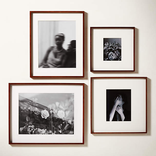 Gallery White Picture Frames with White Mats, CB2