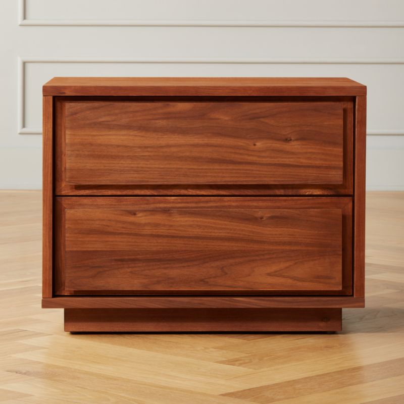 Gallery Walnut Nightstand Reviews Cb2