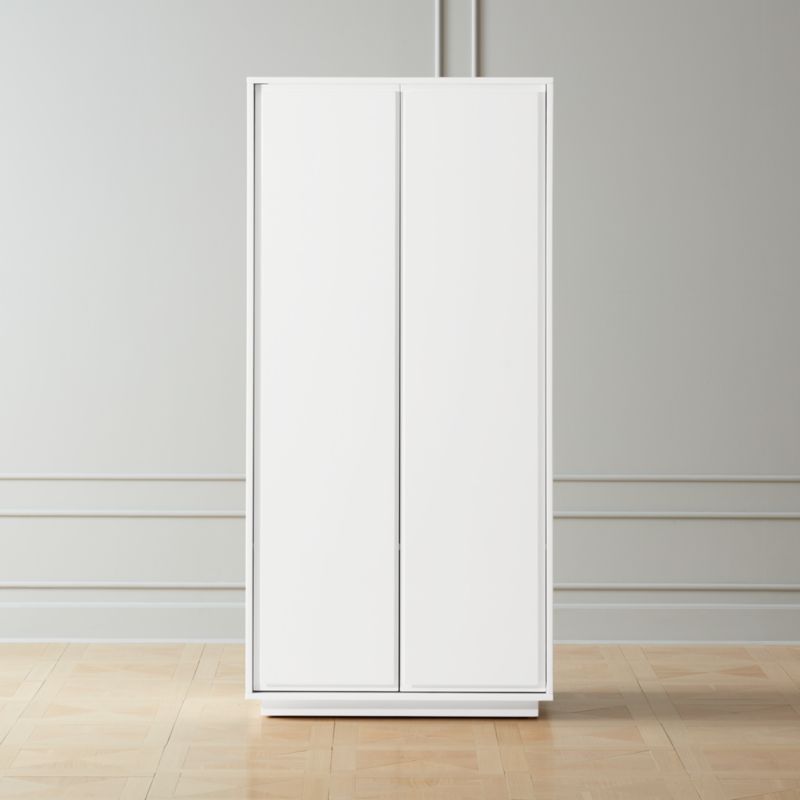 Gallery White 2 Door Wardrobe Reviews Cb2