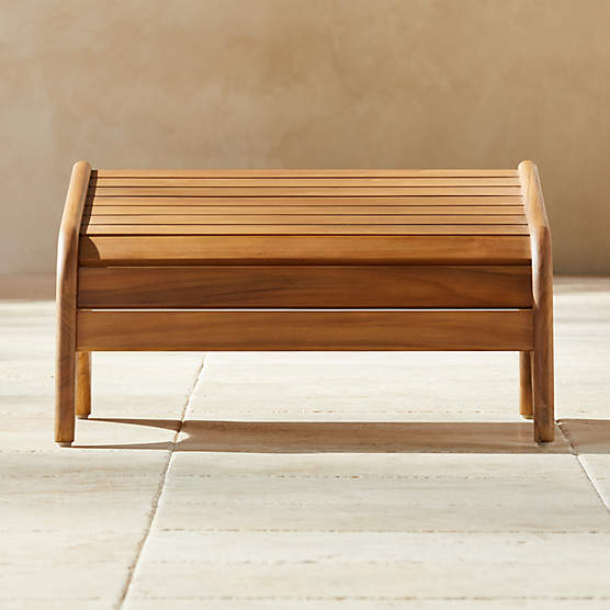 Gartner Teak Outdoor Ottoman