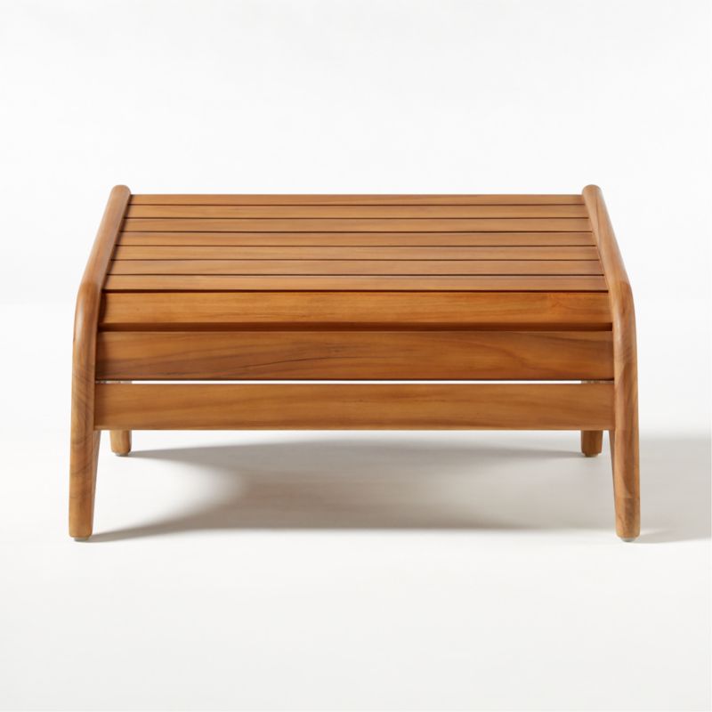 Gartner Teak Outdoor Ottoman - image 3 of 8