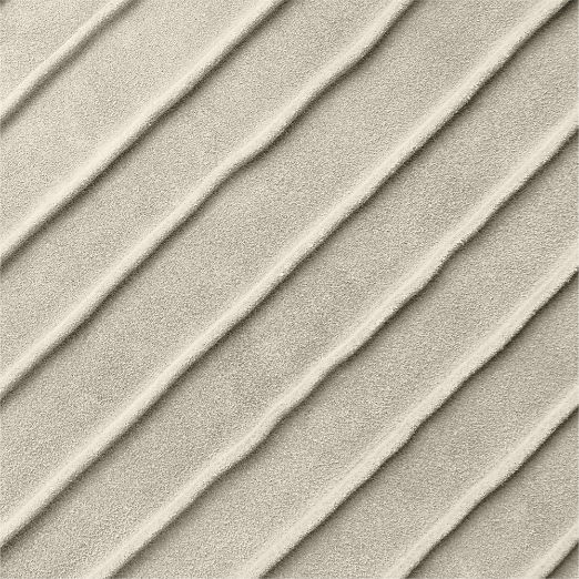 Gathered Light Taupe Suede Throw Pillow with Down-Alternative Insert 20"x20"