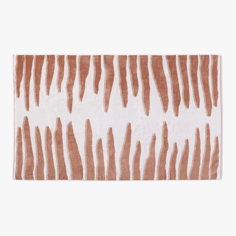 View Gato Organic Cotton Tiger Print Beach Towel by Ross Cassidy details