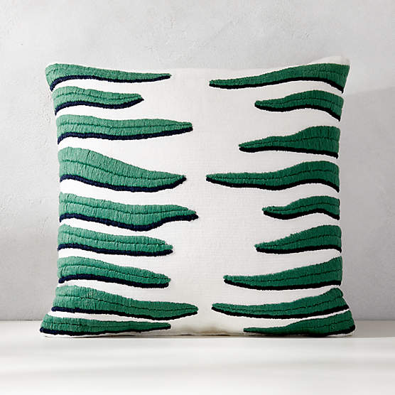 Zaya Modern Outdoor Throw Pillow 20''x12'' + Reviews CB2