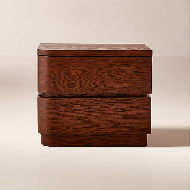 Cb2 cameo online curved nightstand