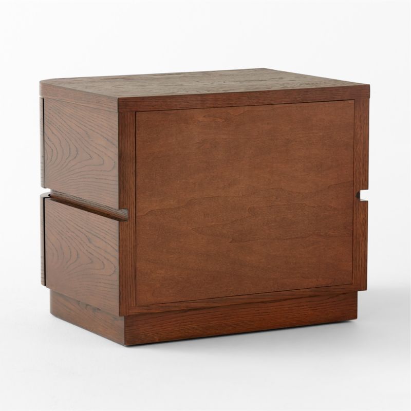 Gavin 2-Drawer Oak Wood Nightstand Right - image 7 of 9