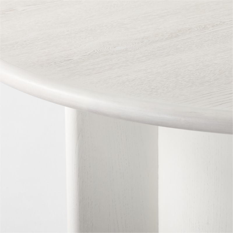 Geary 60" Round White Wood Dining Table - image 6 of 10