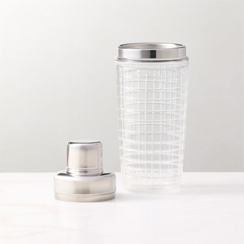 Genevieve Stainless Steel And Glass Cocktail Shaker - image 1 of 3