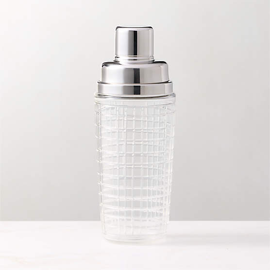 Genevieve Stainless Steel And Glass Cocktail Shaker