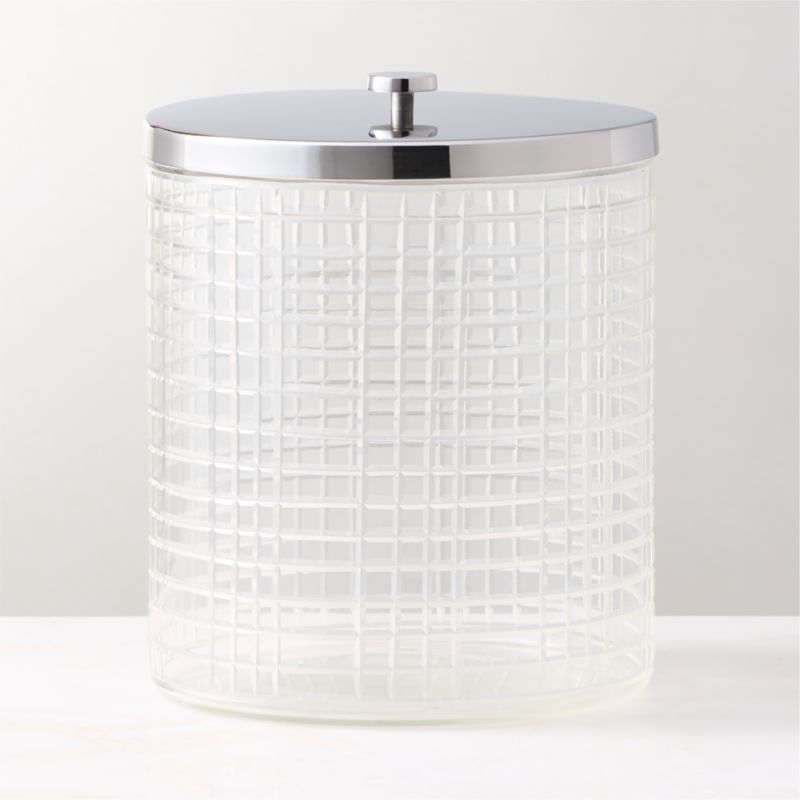 Genevieve Stainless Steel And Glass Ice Bucket With Lid - image 2 of 4