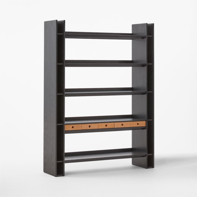 Genova Black Ebonized Oak Bookcase by Gianfranco Frattini - image 8 of 13