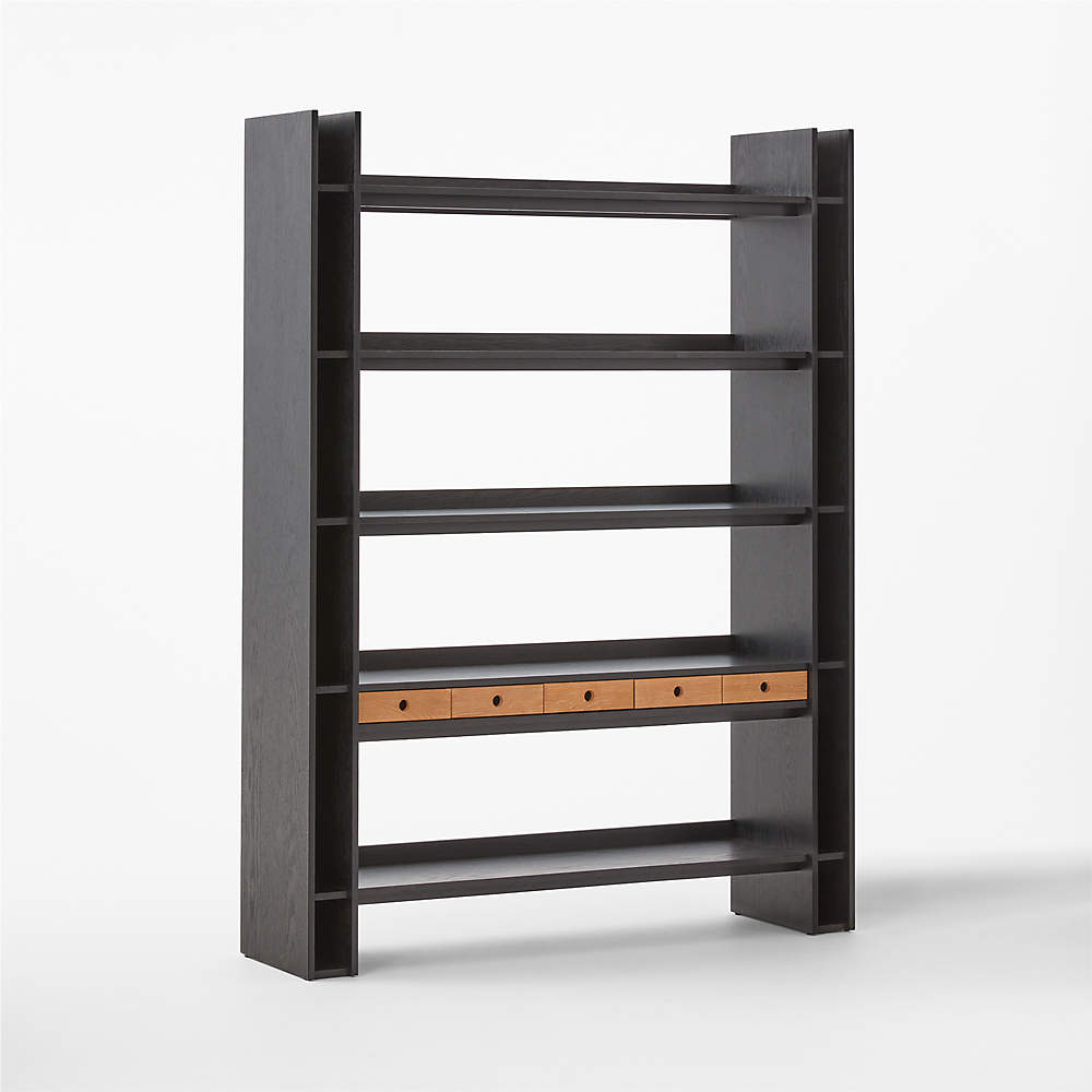 Genova Ebonized Oak Bookcase by Gianfranco Frattini | CB2