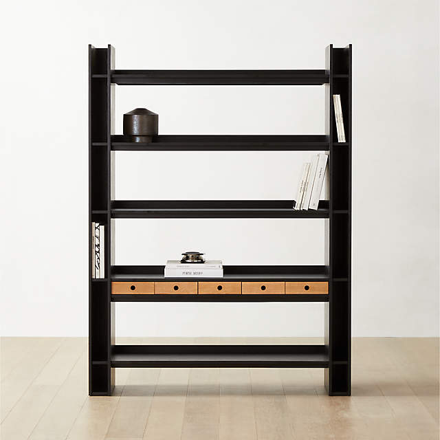 Genova Ebonized Oak Bookcase by Gianfranco Frattini | CB2