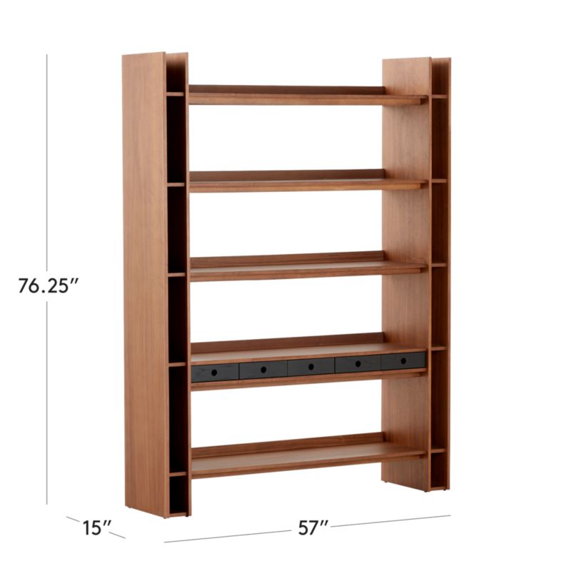 View Genova Walnut Wood Bookcase by Gianfranco Frattini - image 3 of 11