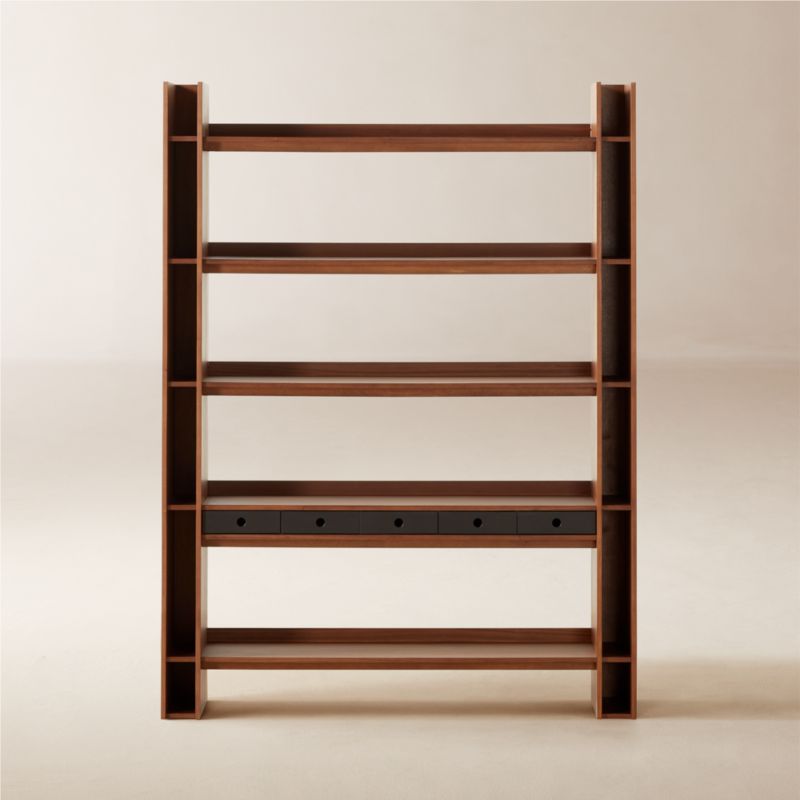 Genova Walnut Wood Bookcase by Gianfranco Frattini - image 0 of 11