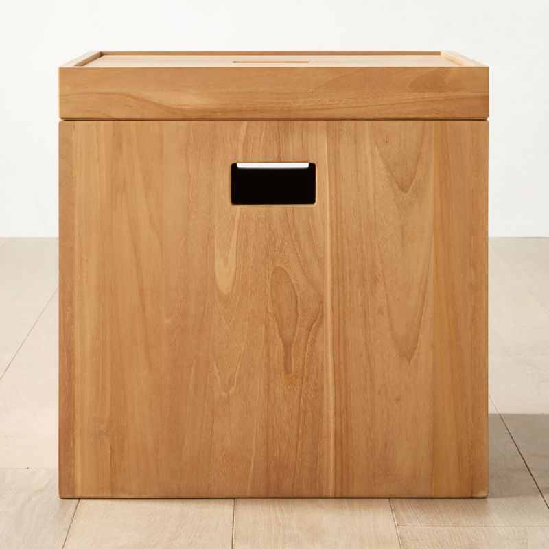 Giacomo Teak Storage Bin by Ross Cassidy - image 5 of 10