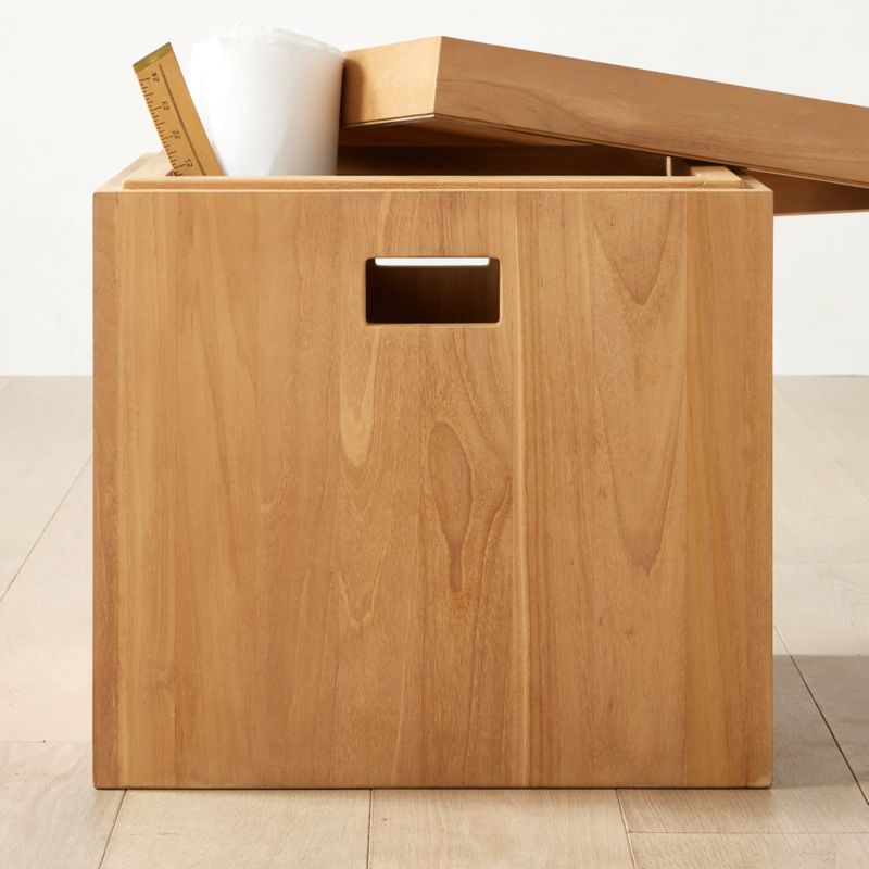 Giacomo Teak Storage Bin by Ross Cassidy - image 3 of 10