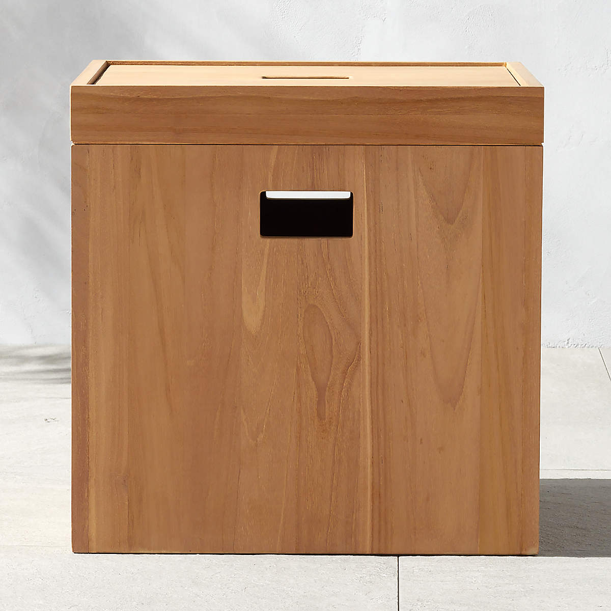 Teak Storage Bin by Ross Cassidy + Reviews CB2