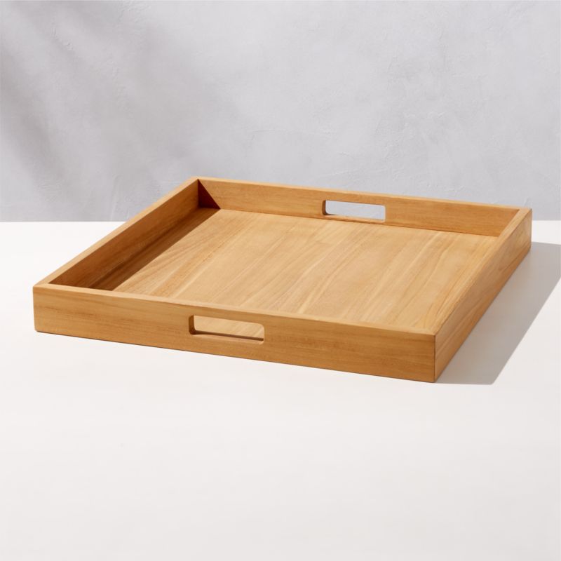 Giacomo Teak Decorative Tray by Ross Cassidy - image 3 of 9