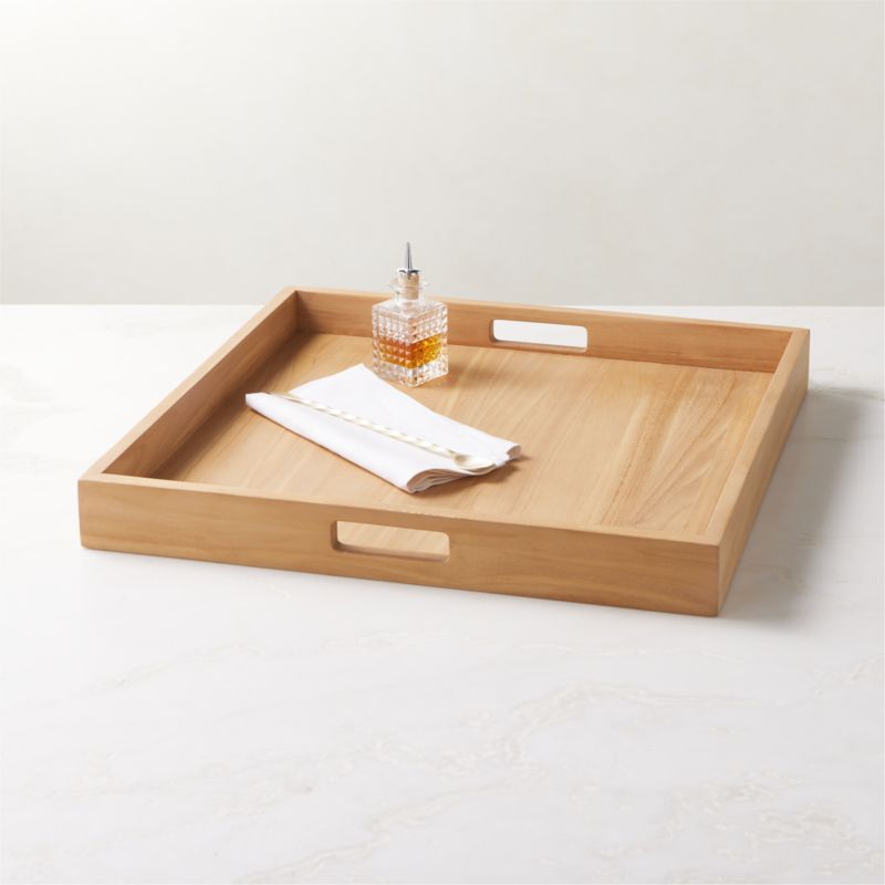 Giacomo Teak Decorative Tray by Ross Cassidy - image 2 of 9