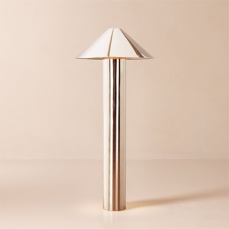 View Gigi Polished Stainless Steel Floor Lamp details