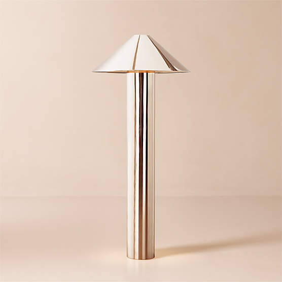 Gigi Polished Stainless Steel Floor Lamp