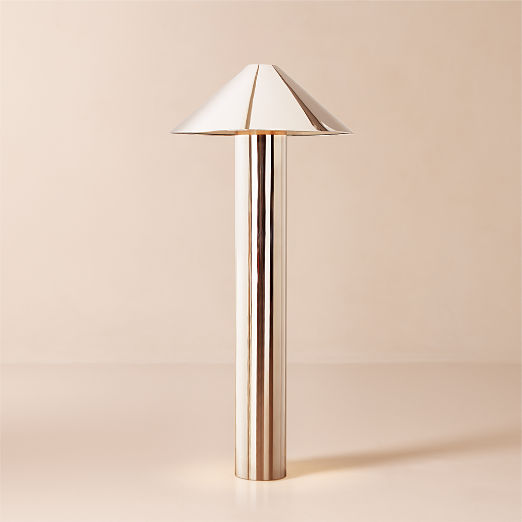 Gigi Polished Stainless Steel Floor Lamp