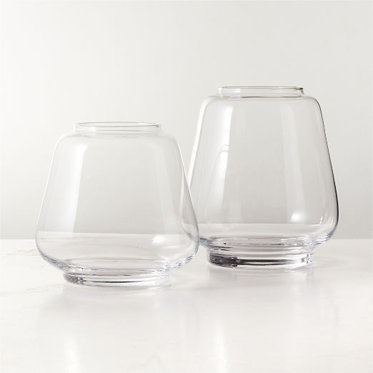 Gio Small Glass Hurricane Candle Holder