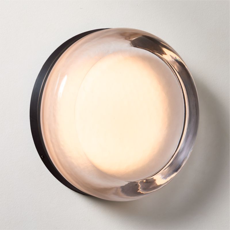 Gisita Indoor/Outdoor Cast Glass Wall Sconce 11" - image 0 of 3