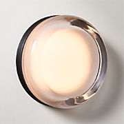 Gisita Indoor/Outdoor Cast Glass Wall Sconce 11"