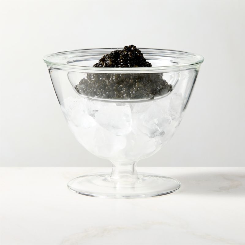 Glass Caviar Serving Bowl By Nina Garcia - image 2 of 6